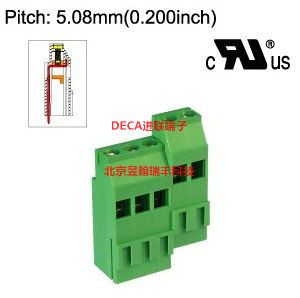 MB422-508MB原装正品台湾DECA进联间距5.0绿色接线端子/接插件